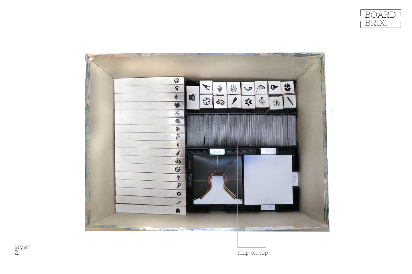 Frosthaven Insert | 3d Druck | Premium Qualität | geeignet für Kartenhüllen BoardBrix